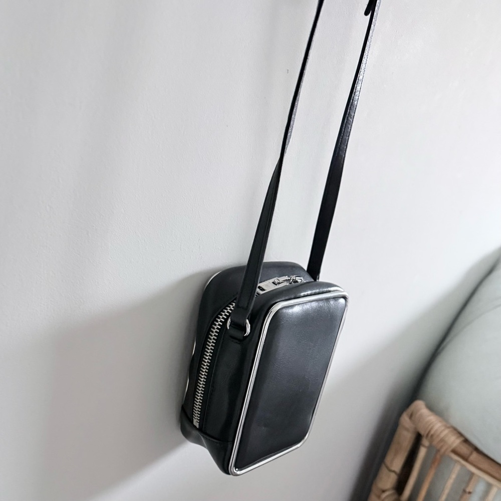 Alexander Wang Black Leather Rectangular Halo Cro… - image 3